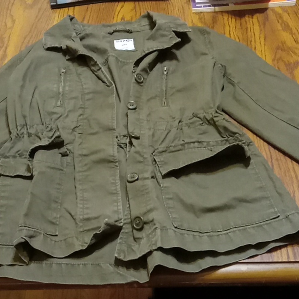 Fair Condition Old Navy Green Utility Jacket Size Medium